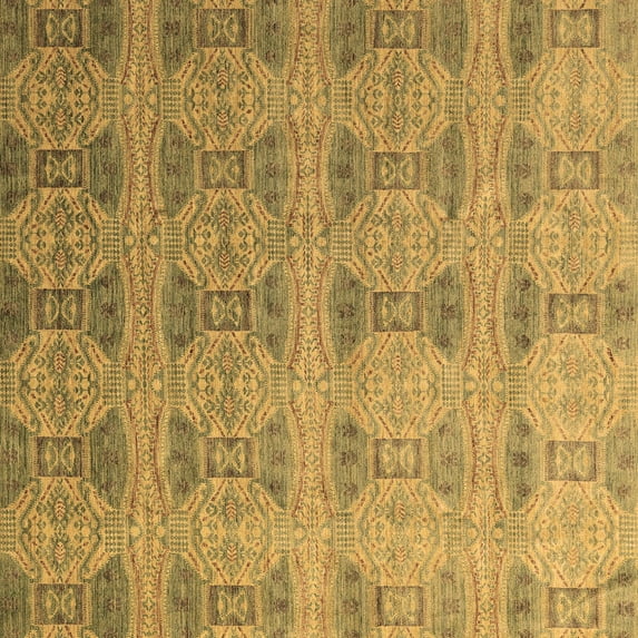 Ahgly Company Indoor Square Oriental Brown Modern Area Rugs, 7' Square