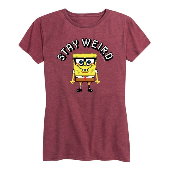 SpongeBob SquarePants - Stay Weird - Women's Short Sleeve Graphic T-Shirt