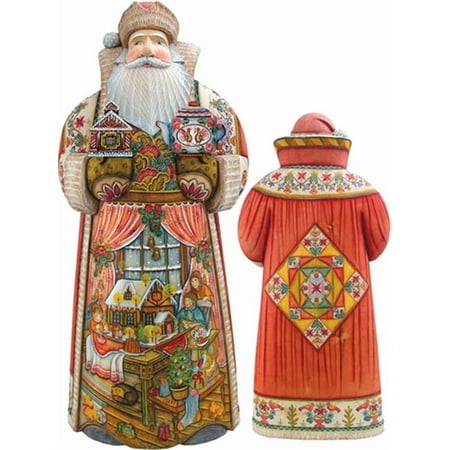 G. Debrekht 215840 Woodcarving Sweet Celebration XLG 14 inch - Woodcarved Santa