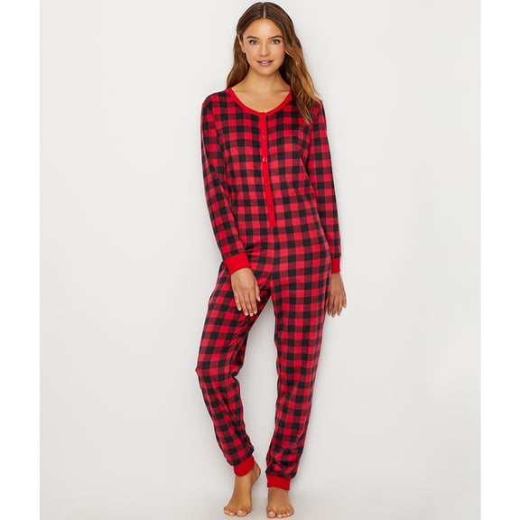 KAREN NEUBURGER Buffalo Plaid Unisex Plaid Fleece US Small, NWOT