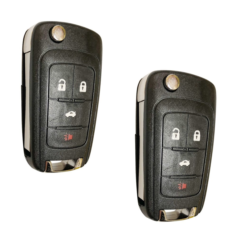 2 Replacement for Chevy Camaro Cruze Equinox Malibu Remote Key Fob 4b Shell Case 