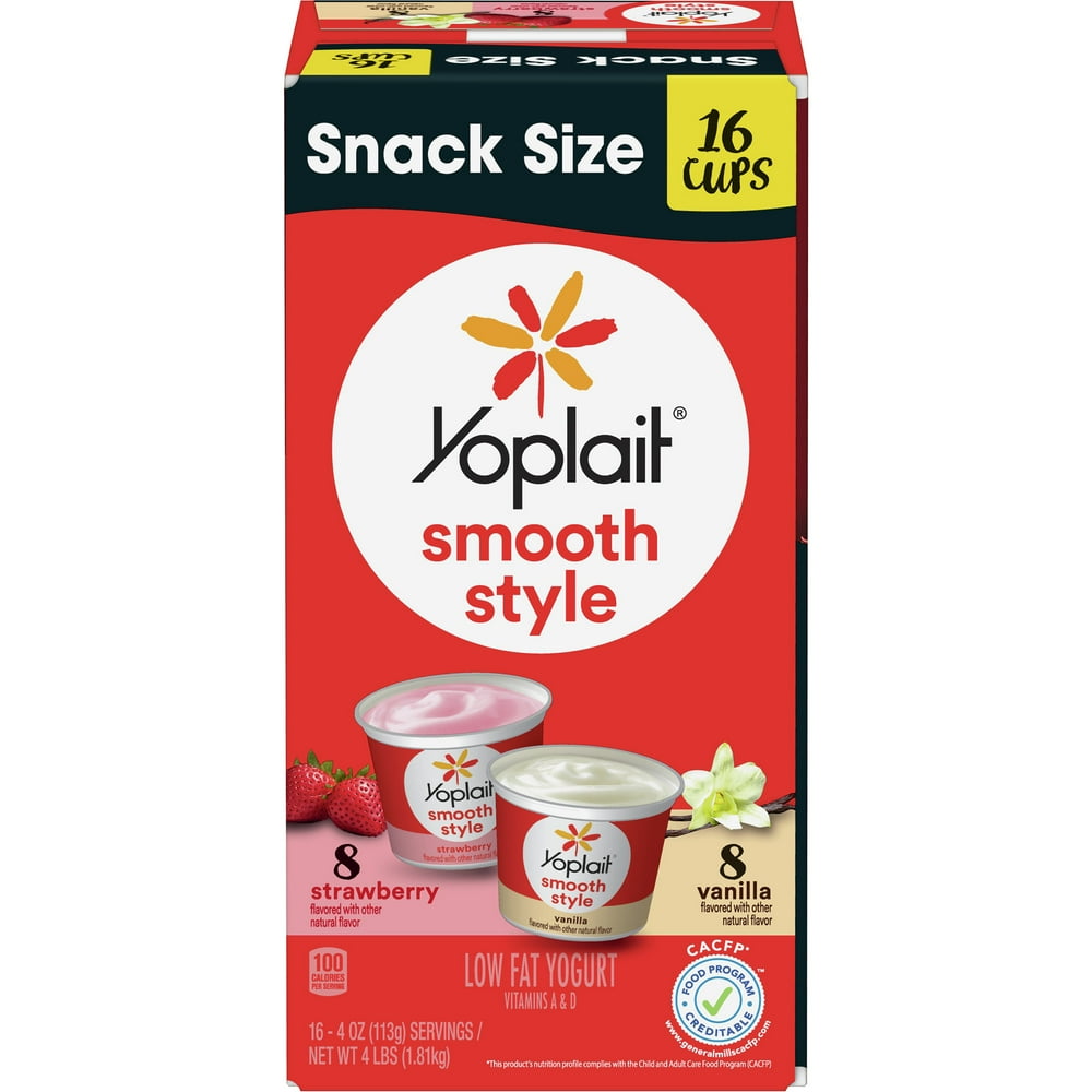 Yoplait Smooth Style Strawberry/Vanilla Low Fat Yogurt