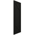 thumbnail image 2 of Ekena Millwork 18"W x 41"H True Fit PVC Bungalow Fixed Mount Shutters, Black (Per Pair - Hardware Not Included), 2 of 9