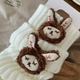 thumbnail image 5 of Yuanlong Womens Leg Warmers Ribbed Knit Checkered Pattern Stirrup Socks Cute Fashion Slouch Socks For Valentine' Day Spring, 5 of 9