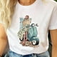 thumbnail image 5 of Camiseta de dibujos animados para mujer, ropa de manga corta, informal, de viaje, bonita, a la moda, 5 of 5