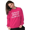 thumbnail image 3 of Flawless Braless Lawless Attitude Women Plus Size Crewneck Sweatshirt Brisco Brands 4X, 3 of 5
