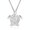White, variant on Alloy Mini Turtle Pendant Clavicle Chain Necklace for Women