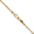 thumbnail image 2 of Auriga Fine Jewelry 14K Yellow Gold 1.70mm Singapore Chain Bracelet 8inch for Women, 2 of 6