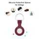 thumbnail image 3 of Funda de llavero de silicona con localizador de fundas para Apple Airtags Tracker Wine Red Red JShteea El nuevo, 3 of 9