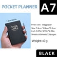 thumbnail image 2 of RFUGUG 2025 Planner, A7 Daily Organizer, Compact Pocket Agenda for Year-Round Planning, Portable and Durable, Includes Monthly and Weekly Layouts, Perfect for Students and Professionals, 2 of 2