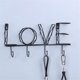 thumbnail image 2 of Gancho de letra de amor, decoración para dormitorio, accesorios, llavero, perchero de pared, perchero para ama de llaves en perchero de pared, 2 of 5