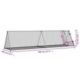 thumbnail image 2 of vidaXL Rabbit Hutch Silver 400x105x91 cm Galvanised Steel, 2 of 5