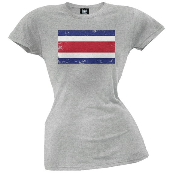 World Cup Costa Rica Distressed Flag Juniors T-Shirt - X-Large