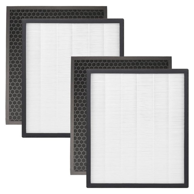 LV-PUR131 Replacement Filters Compatible with LEVOIT Air Purifier Models LV-PUR131s and LV-PUR13, LV-PUR131-RF, 2 Pack True HEPA and Activated Carbon