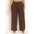 thumbnail image 6 of ELOQUII Women's Plus Size Tall The Ultimate Stretch Wide Leg Work Pant, 6 of 6