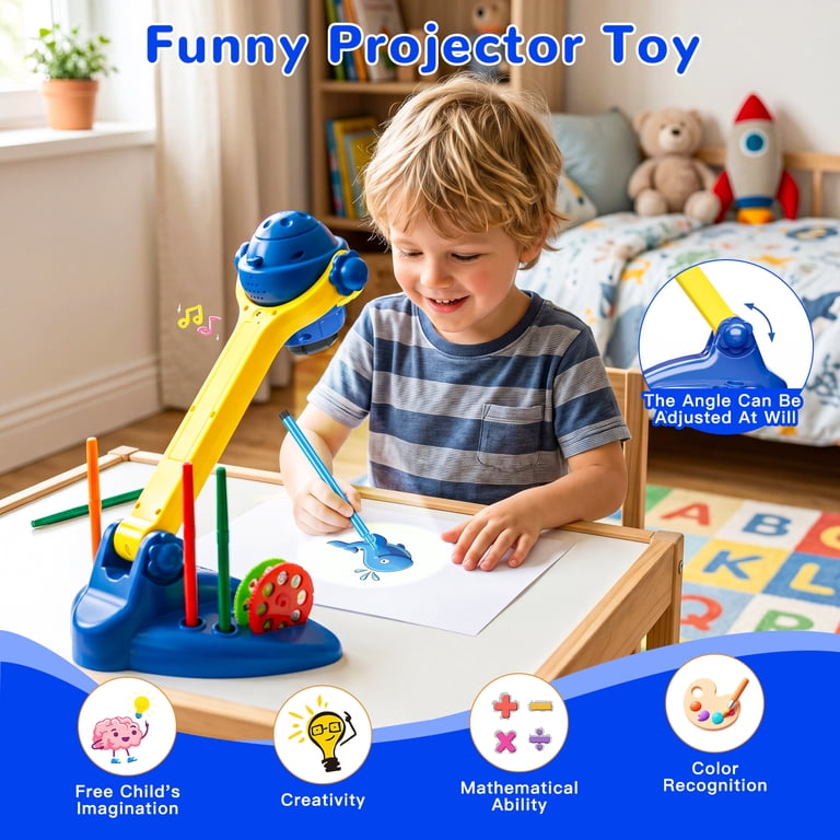 HXFOU Kids Drawing Projector Kit, 110-Piece Set photo 7