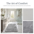thumbnail image 4 of REGALWOVEN Shaggy Bathroom Rugs, Non-Slip Absorbent Bath Mat, Ultra Soft Microfiber Plush Shower Carpet for Machine Washable Grey 32" x 20", 4 of 5