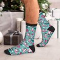 thumbnail image 7 of Disketp Swimming Bulldog Unisex Mid-Calf Socks Lightweight Breathable Ventilation Ankle Socks, 7 of 7