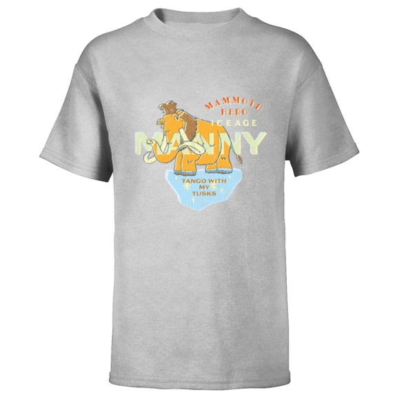 Ice Age Manny Mammoth Hero Tango with My Tusks - Short Sleeve T-Shirt for Kids - Customized-Athletic Heather