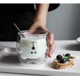 thumbnail image 3 of Aplicación: la taza de té de cristal transparente con forma de flor es adecuada para té de flores, té rojo, café, zumo, leche, cerveza, vino, vino tinto, zumo de verduras, zumo de frutas, re, 3 of 5
