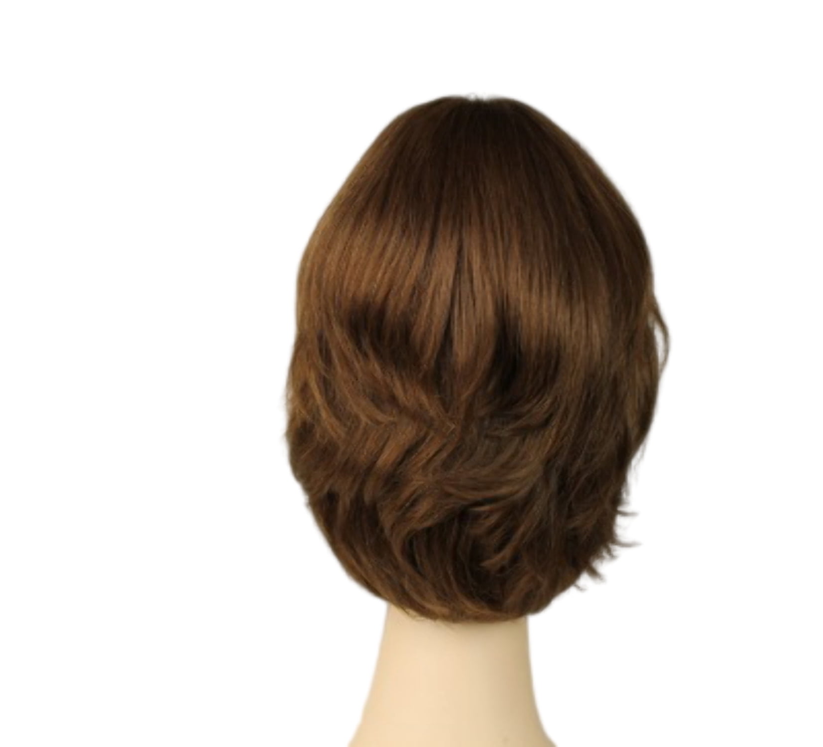 European Human Hair Freeda Wig Regina Light Brown Multi-Directional Skin Top Size L