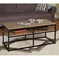 thumbnail image 1 of Target Marketing Systems Piazza Collection Modern Reclaimed Sleek Coffee Table, With Open Shelves, Wood/Metal, 1 of 4