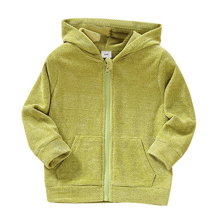 

AIMAOMI Toddler Kids Children Baby Girls Long Sleeve Solid Patchwork Hooded Sweatshirt Coat Pullover Jacket Outer Outfits Clothes H