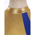 thumbnail image 6 of YONGHS Womens Shiny Lyrical Dance Dress Color Block Sleeveless Irregular Praise Liturgical Dancewear Royal Blue XXL, 6 of 7