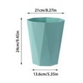 thumbnail image 2 of Polygon Small Can Can Wastebasket Garbage Container Rubbish Can Paper Organizer For Bathrooms Laundry Room Kitchens Kids Rooms Dorms, 2 of 7