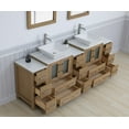 thumbnail image 5 of Vanity Art 84" Double Sink Freestanding Bathroom Vanity Set with Engineered Marble Top and Mirror, 5 of 9