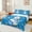 Blue White, variant on Manfei Cute Snowman Twin Sheet Sets 3pcs for Kids, Merry Chrismtas Twin Fitted Sheet, Xmas Sled Flat Sheet, Microfiber Bedroom Decor