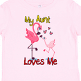 thumbnail image 4 of Inktastic My Aunt Loves Me Flamingo Boys or Girls Toddler T-Shirt, 4 of 5