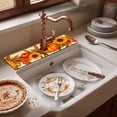 thumbnail image 5 of Gqtwoy Pumpkin Shaped Faucet Drainage Pad, Water Absorbent Kitchen Protector, Quick Dry Anti-Slip Mat for Sink, Cushioned Countertop Pad, Versatile Kitchen Accessory, 5 of 6