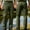 Army Green, variant on Fnnxeal Mens Cargo Pants Spring Fall Outdoor Multi-Pockets beltless Solid Casual Khaki Cargo Pants for Men Size M