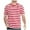 Red, variant on Mens Striped Shirts Short Sleeve T-Shirts Striped Black White Summer Holiday Travel Basic Casual Pullover Crew Shirt Tops