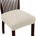 thumbnail image 1 of Stretch Jacquard Chair Seat Covers Seat Covers for Dining Room Chair Covers Chair Seat Slipcovers Removable Washable Chair Seat Cushion Slipcovers for Dining Room (4 Pack, Natural), 1 of 7