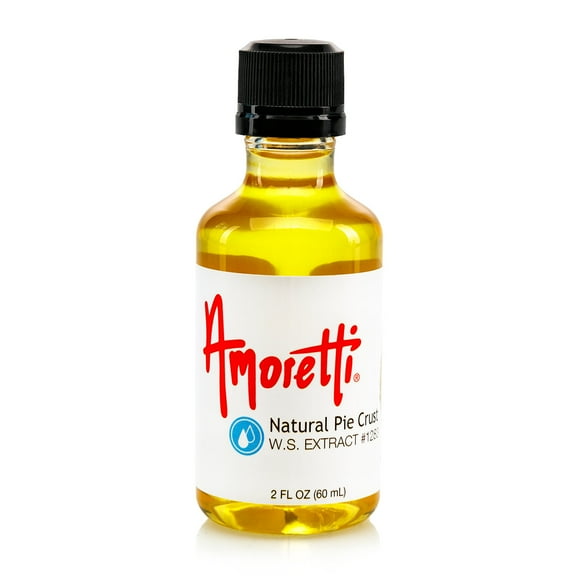 Amoretti - Natural Pie Crust Extract Water Soluble 2 oz - Highly Concentrated & Perfect For Pastry, Savory, Brewing, and more, Preservative Free, Vegan, Kosher Pareve, Keto Friendly