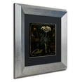 thumbnail image 3 of Trademark Fine Art "Black Gold Herbs I" Canvas Art by Color Bakery Black Matte, Silver Frame, 3 of 4