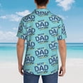 thumbnail image 6 of Daiia Best Dad Ever Hawaiian Shirt for Men Gentle Cotton Regular Short Sleeve Casual-Medium, 6 of 9