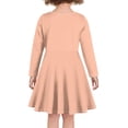 thumbnail image 3 of DISNIMO Heart Cat Dress Kids Long Sleeve Dresses 5-6 Girl Dresses Casual Midi Dress Girls Fall Dress Midi Dresses for Girls Skater Dress Long Sleeve Holiday Dress Girls Swing Dress Children, 3 of 6