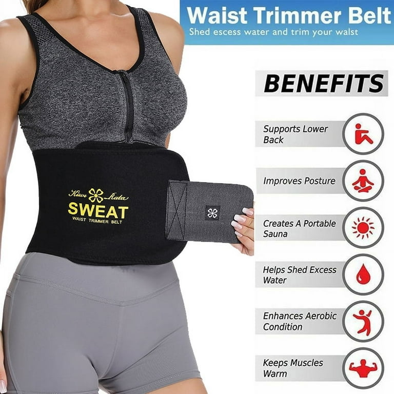 FITVALEN Sweat Waist Trimmer for Women Premium Tummy Control
