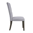 thumbnail image 5 of 21" X 25" X 45" 2pc Gray Fabric And Gray Oak Side Chair, 5 of 5