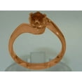 thumbnail image 3 of LBG British Made 9k Rose Gold Natural Citrine Womens Engagement Ring - 33 size options - Size 10, 3 of 5