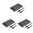 thumbnail image 3 of sweethay Estuche HDD transparente SSD Recinto de estado sólido externo 2.5 pulgadas SATA a USB Soporte 6TB Dispositivo móvil Gris 3.1 Type1 NO1, 3 of 6