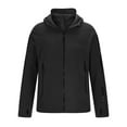 thumbnail image 5 of Zedker Men's Fleece Hooded Jacket Sport Thickened Warm Fleece Hooded Outdoor Adventure Jacket Coats with Multi-Pocket Black M, 5 of 7