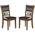 thumbnail image 6 of Watson 5pc Dining Set Round Table w 4x Side Chairs - Walnut, 6 of 20