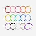 thumbnail image 5 of 50 Pcs Colorful Metallic Loose Leaf Binder Rings Trianu Book Rings, 1 inch Metal Steel Paper Rings Keychain Key Rings Index Cards Notebook Rings for Office, 10 Assorted Colors, 5 of 8