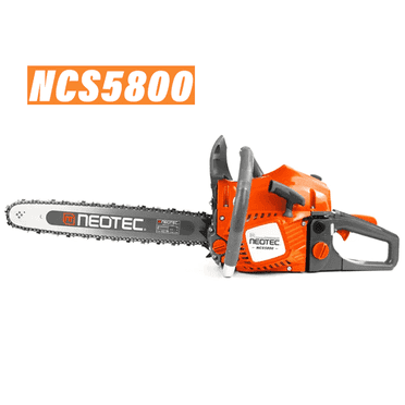 NEOTEC 58cc 2-Cycle Gas Chainsaw with 18-inch and 20-inch Guide Bar