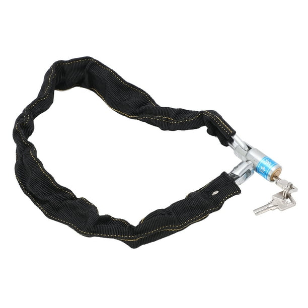 Candado de Cadena de Bicicleta, Candado de Cadena de Bicicleta de Seguridad Candado de Cadena Antirrobo con 2 Llaves Accesorios para Bicicletas EOTVIA NO