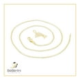 thumbnail image 5 of BEBERLINI Women Dolphin Pendant Necklace 14K Gold Filled Cuban Chain CZ Charm Jewelry 24", 5 of 7